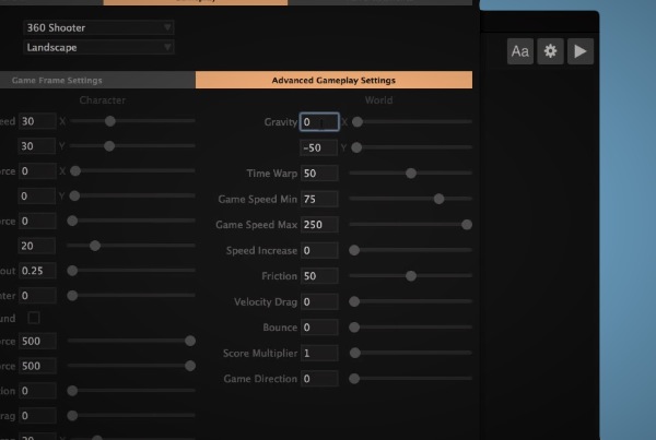 Advanced Character Gameplay Settings