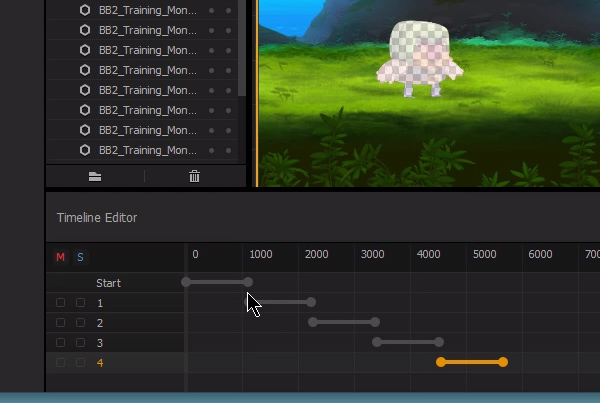 Scene Selection Bar