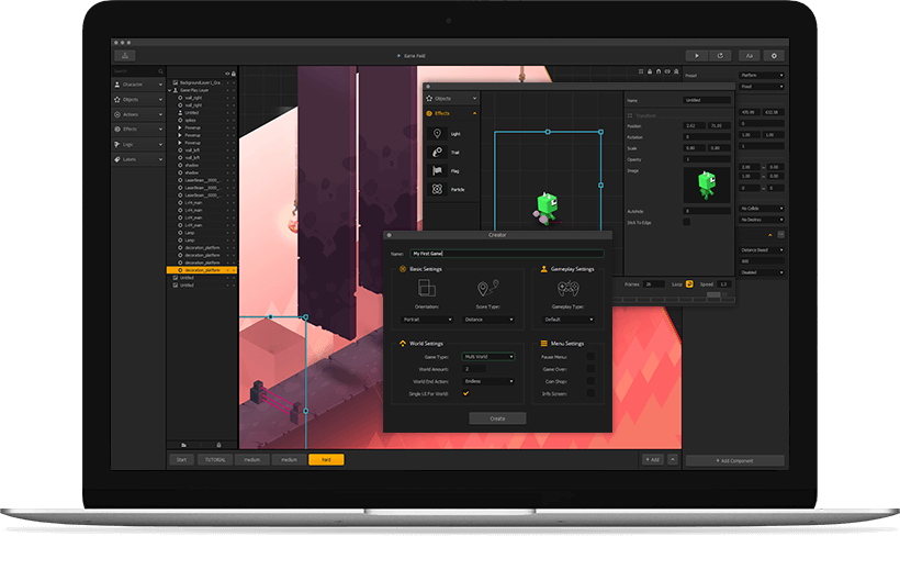 Buildbox Video Game Maker Gameplay
