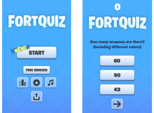 Quiz for Fortnite VBucks Pro