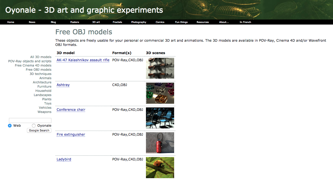 Free 3d Models Download Obj