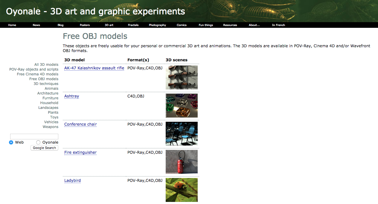 Free 3d Model Site